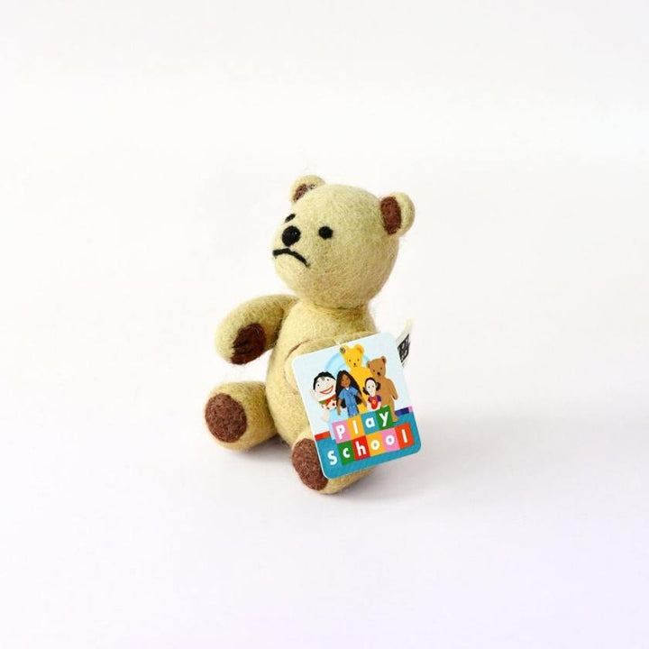 Tara Treasures ABC Play School - Felt Little Ted Toy | Zebra Finch