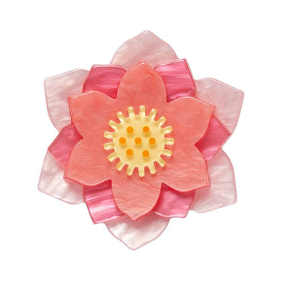 Lotus Rising resin brooch by Erstwilder from their 2024 Fan Favourite's collection