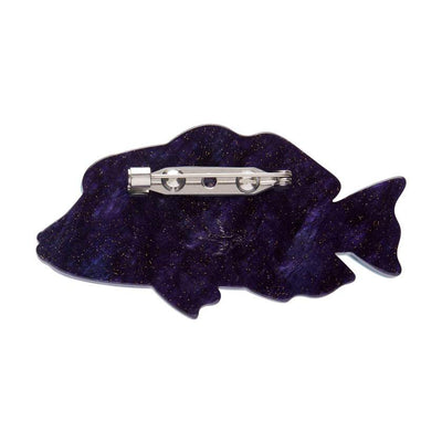 Back of Maori Wrasse Brooch by Erstwilder from their 2025 Great Barrier Reef collection
