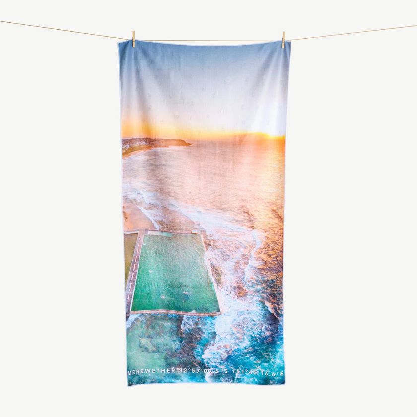 Merewether Colour Beach Towel by Destination Label - a sand free beach towel.