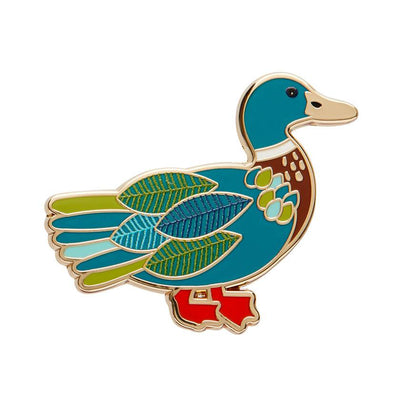 Mighty Mallard Enamel Pin by Erstwilder from their Jocelyn Proust collection