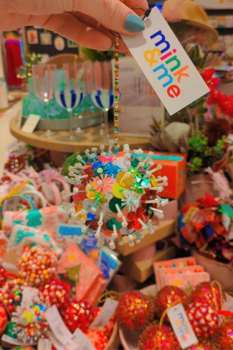 grannys sequin decoration bauble by Mink and me