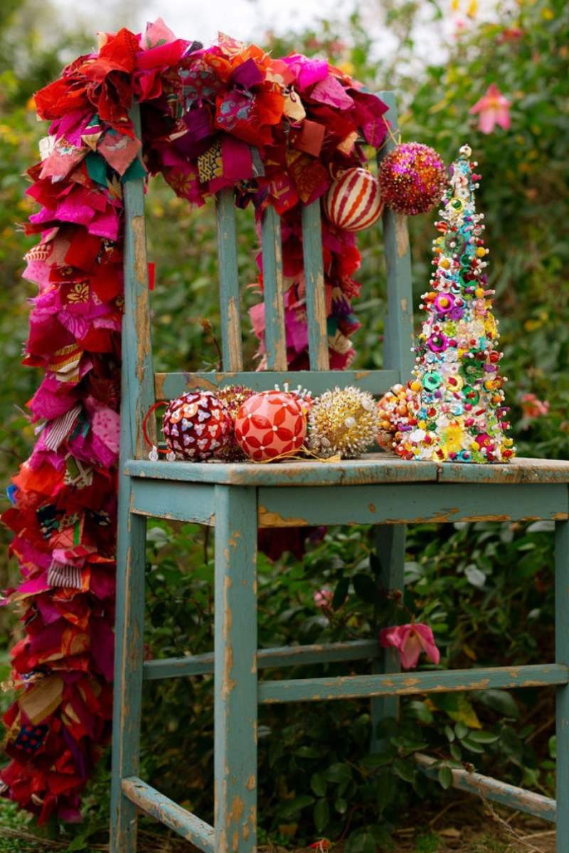 christmas garland by Mink and Me