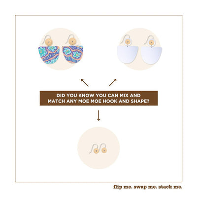 Moe Moe Design Murdie Morris Storytelling Organic Bell Circles Drop Earrings
