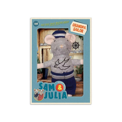Grandpa Sailor plush toy from Sam and Julia. Stockist at Zebra Finch Style
