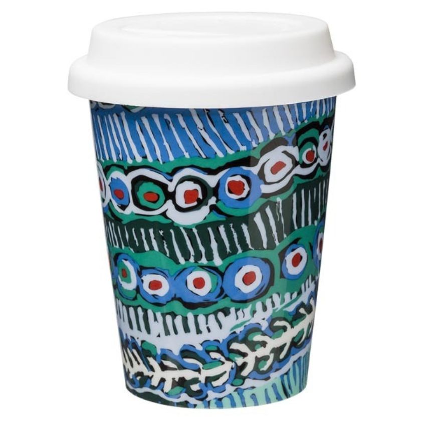 Murdie Morris Blue Coffee Cup Ceramic by Alperstein Designs