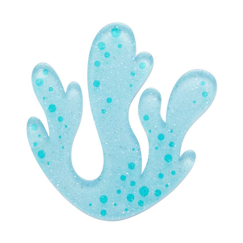 Ocean Coral Simplified Mini Brooch by Erstwilder from their 2025 Great Barrier Reef collection