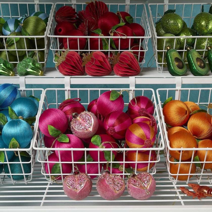 Red paper heart ornament with gold glittery top on a white background | Zebra Finch Style
