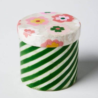 Poppy Stripe Box by Jones and Co