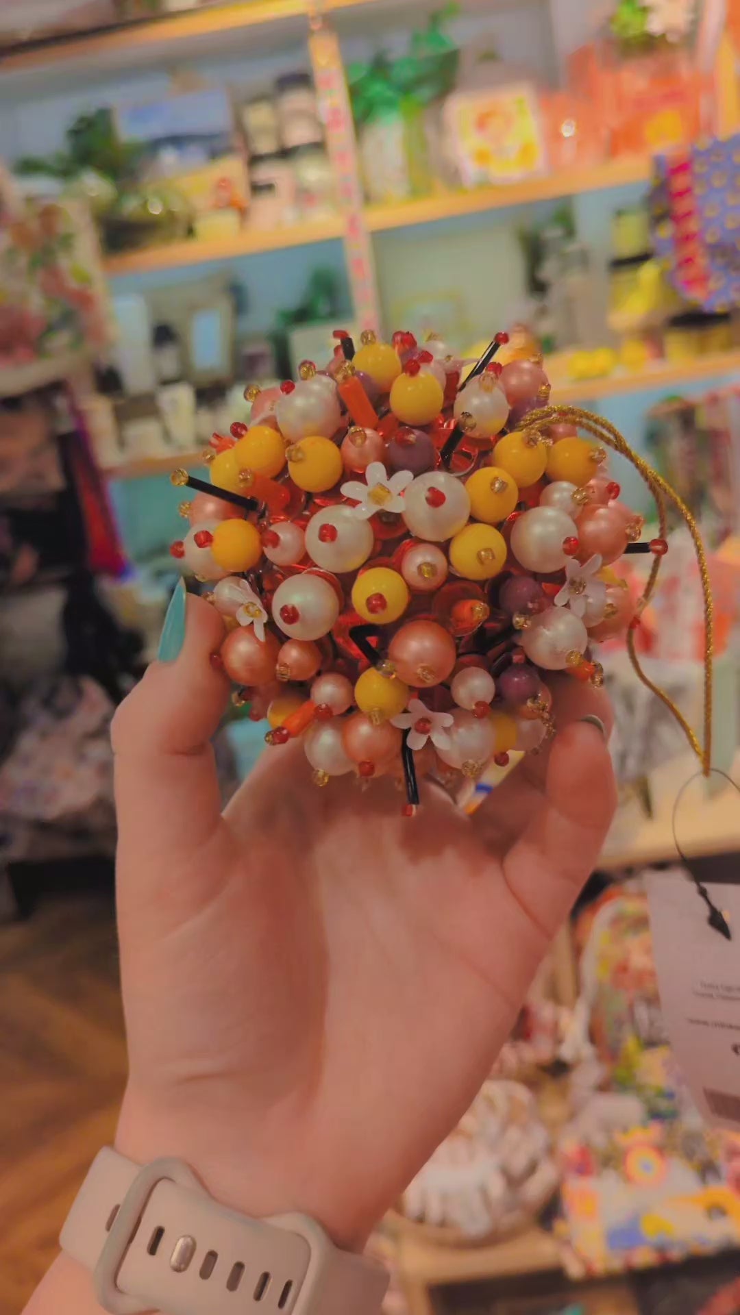 Mink & Me Multi Chunky Bead Christmas Bauble