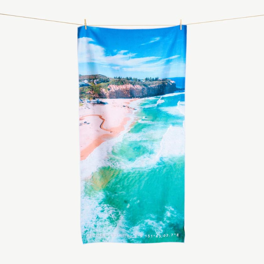 Redhead Rips beach towel by Destination Label - a sand free beach towel