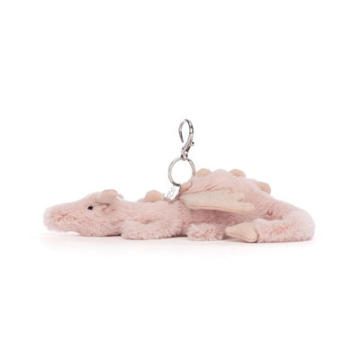 Jellycat Rose Dragon Bag Charm | Keyring and Keychain | Jellycat Stockist in Newcastle, NSW Australia