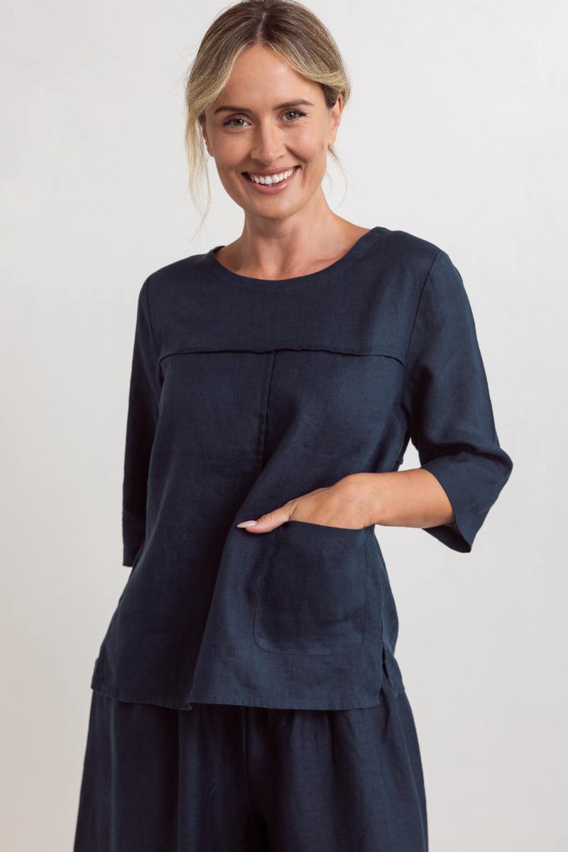 Navy top by See Saw 