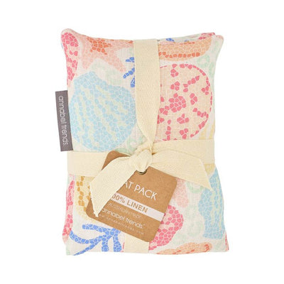 Shelly Beach Linen Heat Pillow by Annabel Trends - Made in Australia