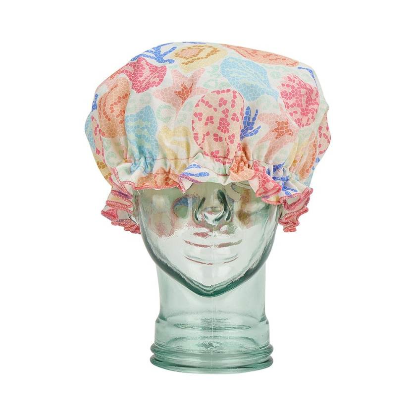 Shelly Beach Shower Cap by Annabel Trends - Linen shower caps made in Australia