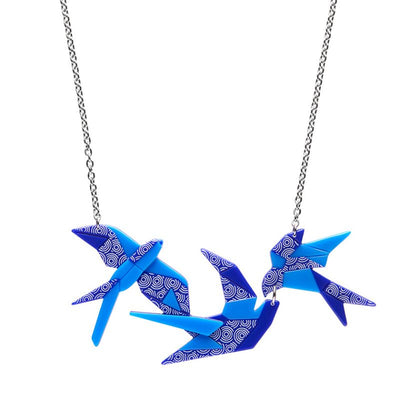 Sky dancers necklace by Erstwilder from their 2023 Origami collection