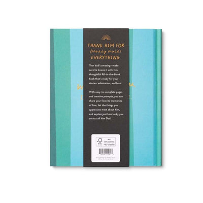 Back cover of a book with text and design elements on a white background