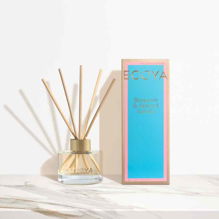 Blossom and spiced vanilla mini diffuser by Ecoya from their Holiday Collection