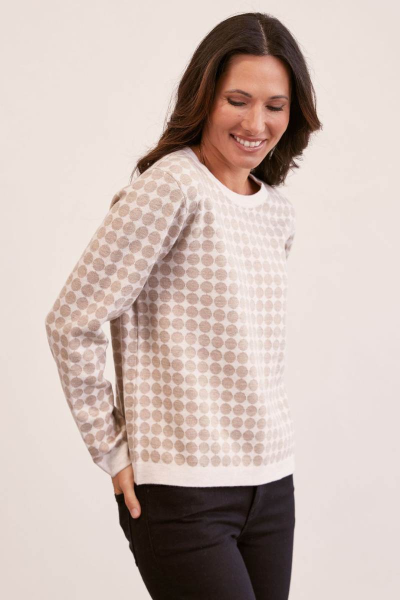 Spotty White Sweater by See Saw