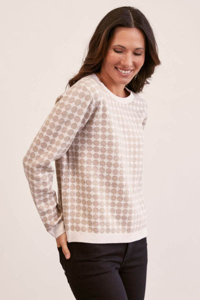 Spotty White Sweater by See Saw