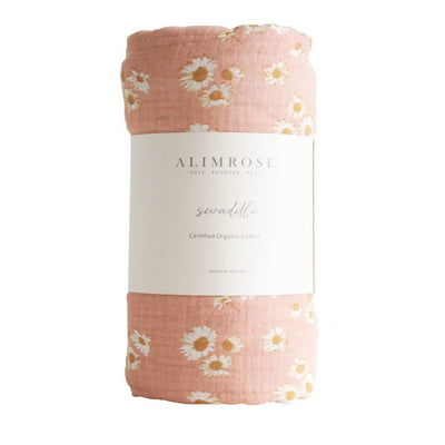 Little Daisies Muslin Swaddle by Alimrose