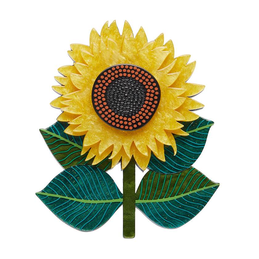 Sunshine and smiles brooch by Erstwilder from their 2025 Jocelyn Proust