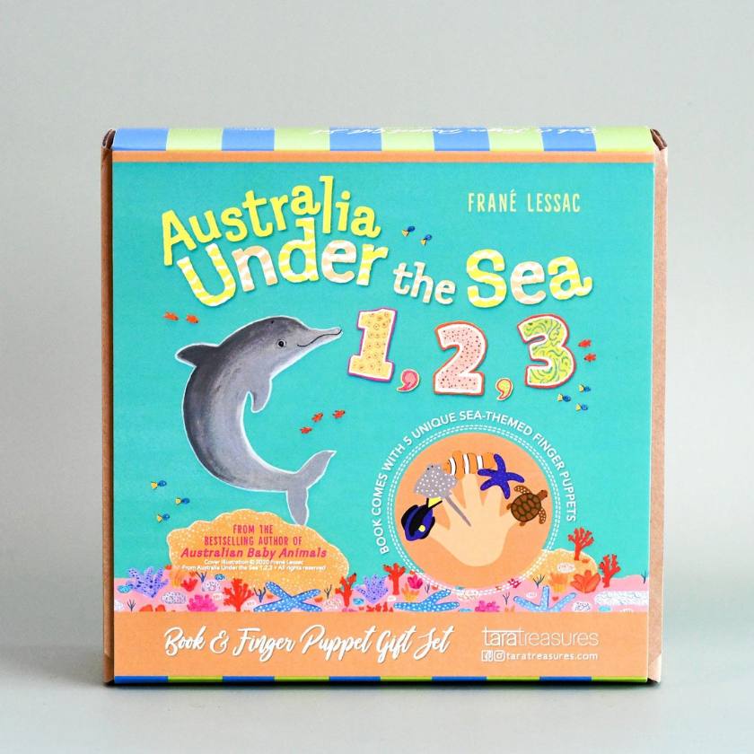 Tara Treasures Under The Sea 1, 2, 3 Book and Finger Puppet Set