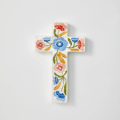 Tulum small cross in floral by Jones and Co