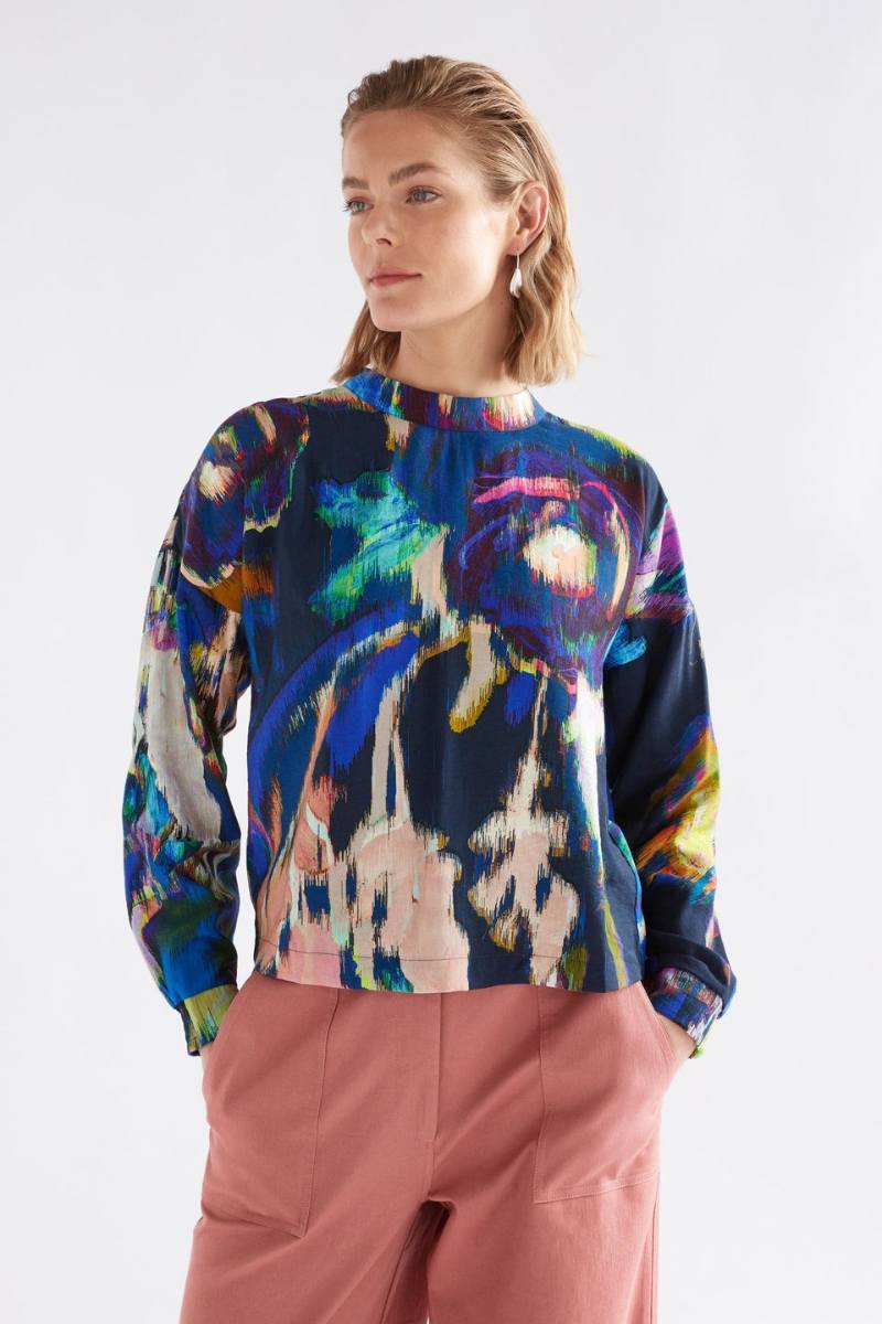 Elk the Label Moda Turtle Neck Top in Vaara Print