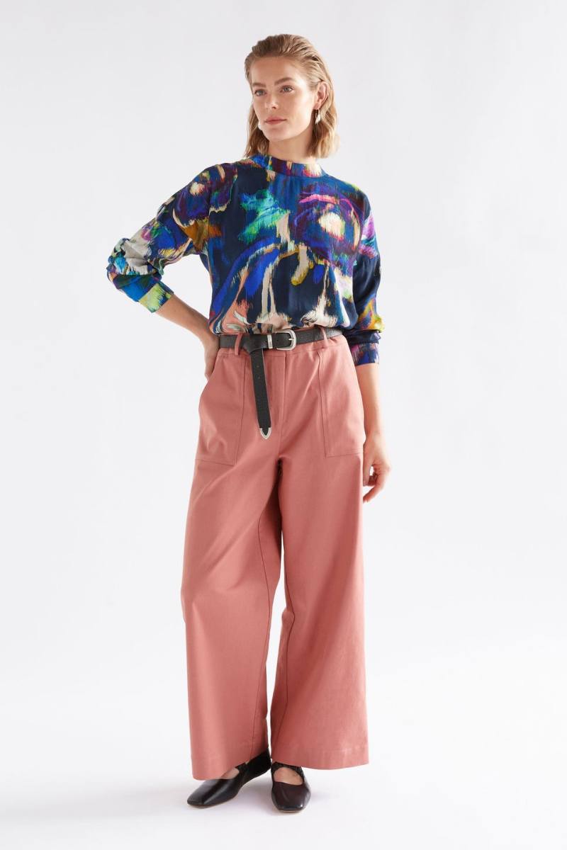 Elk the Label Moda Turtle Neck Top in Vaara Print