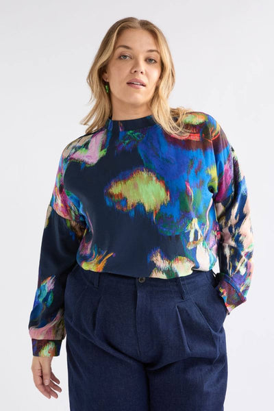 Elk the Label Moda Turtle Neck Top in Vaara Print