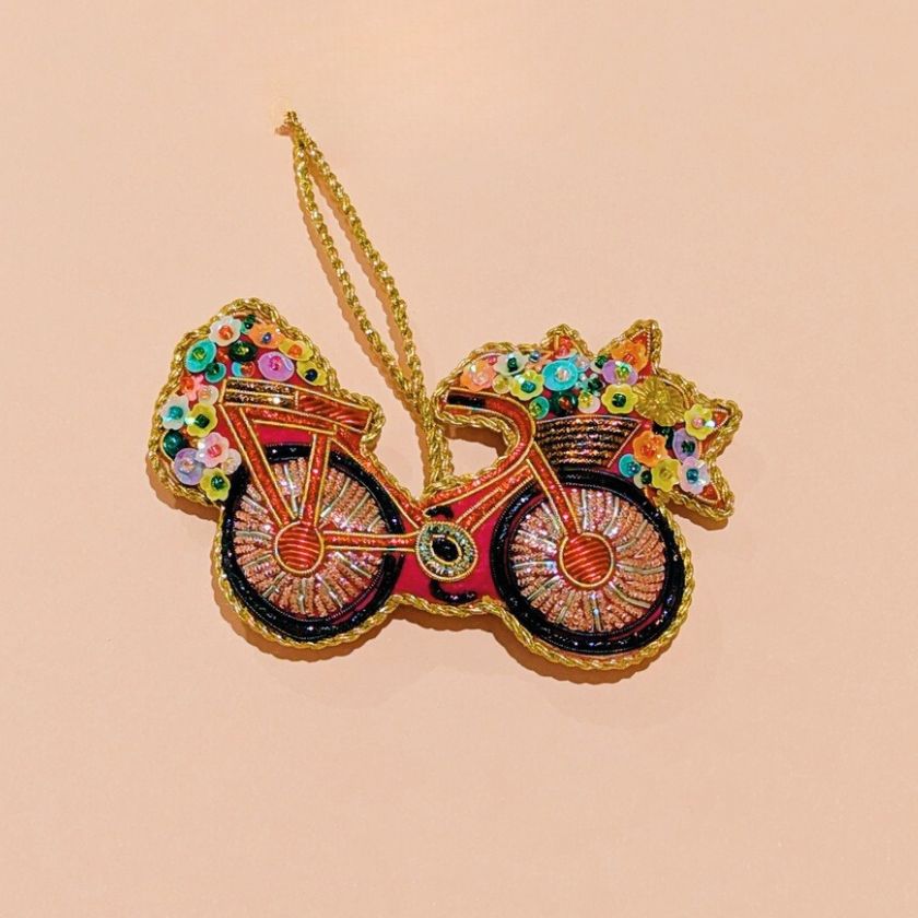 Sequin Bike Decoration by Vixen and Velvet