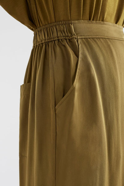 Wide leg culotte in olive by Elk the Label