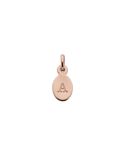Rose gold initial charm