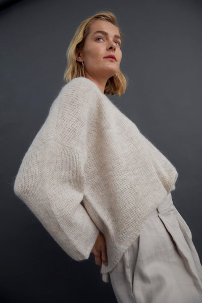 Agna Sweater in Ecru by Elk the Label