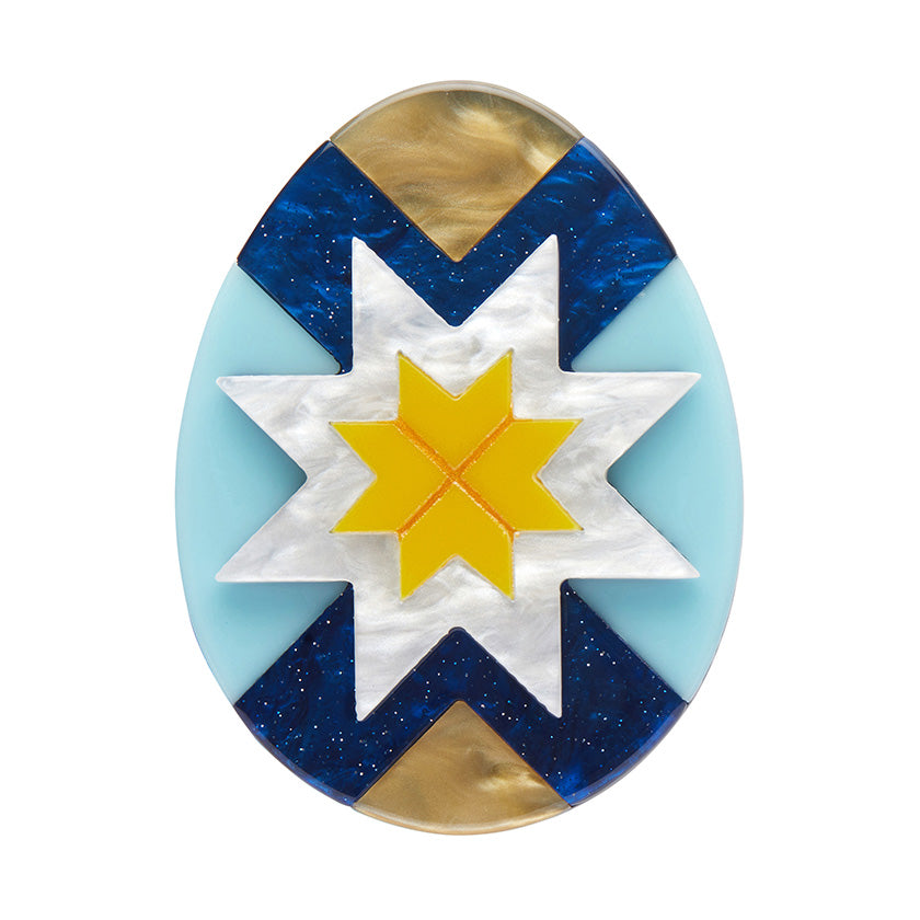 Star of Wisdom resin brooch from the Pysanky collection by Erstwilder