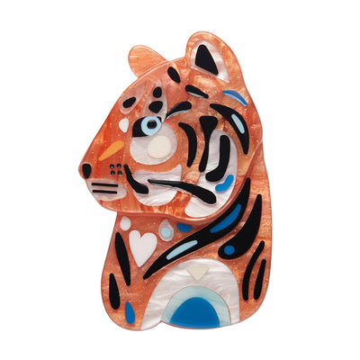 The Tranquil Tiger Brooch by Erstwilder and Pete Cromer