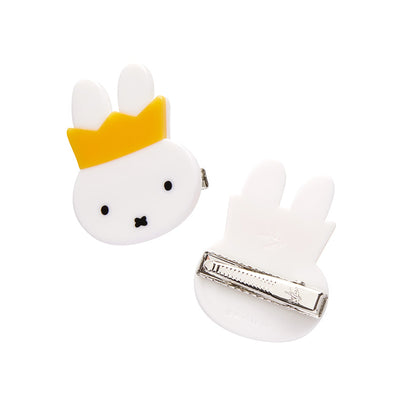 Queen miffy hair clips set of 2 by Erstwilder with stainless steel clip