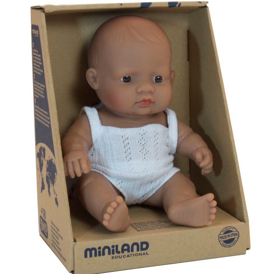 hispanic 21cm girl miniland doll