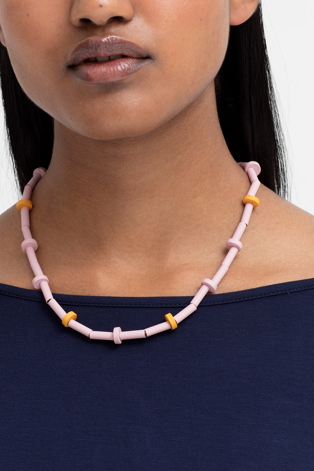 Obbe Necklace in Floss Pink by Elk the Label
