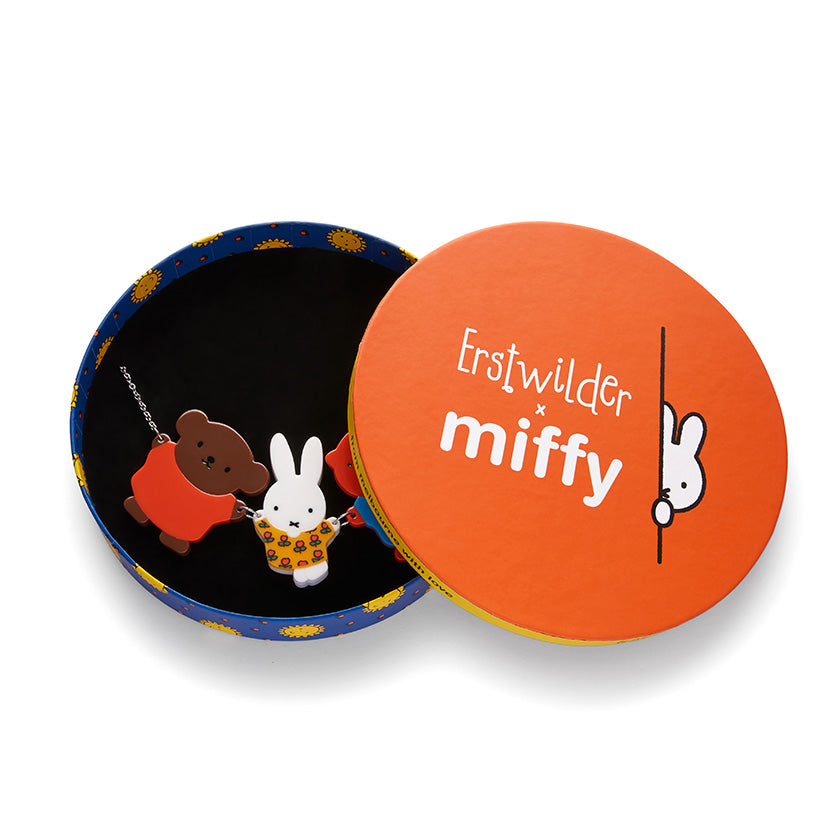 Miffy and friends necklace by Erstwilder in storage box