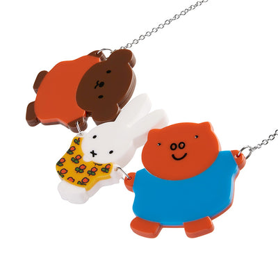 Closeup Miffy and friends necklace by Erstwilder