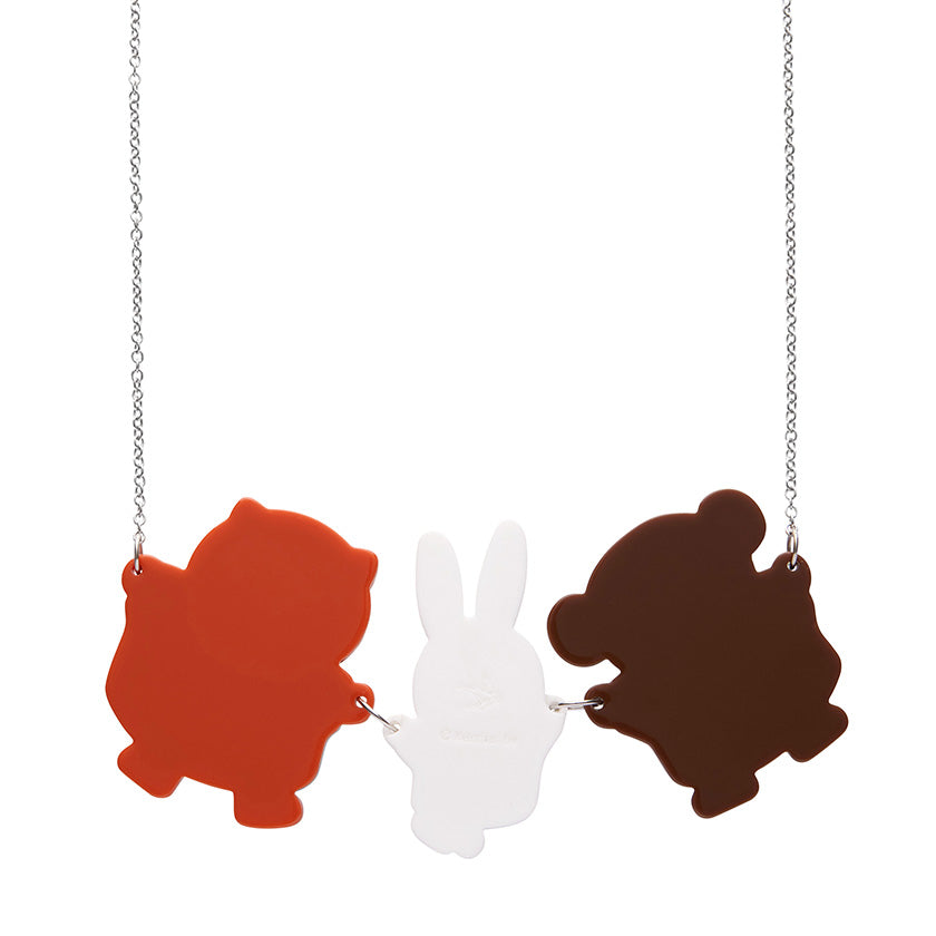 Back of Miffy and friends necklace by Erstwilder