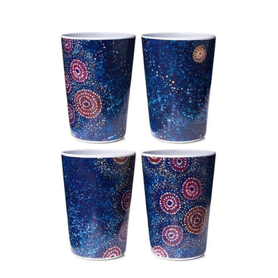 Alma Granites Melamine Cups set of 4 by Alperstein Designs