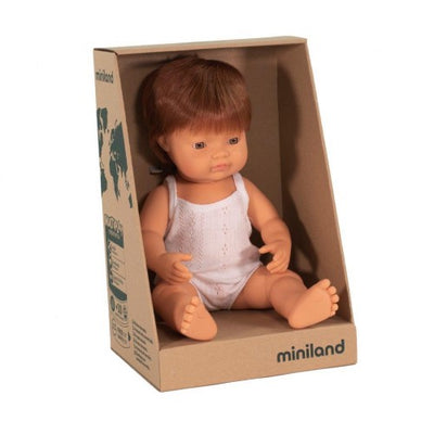 Red head boy miniland doll 38cm