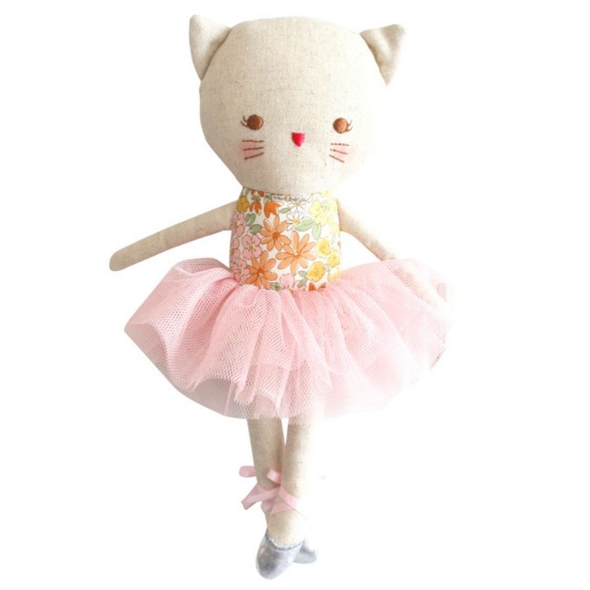 Floral odette kitty doll ballerina by Alimrose