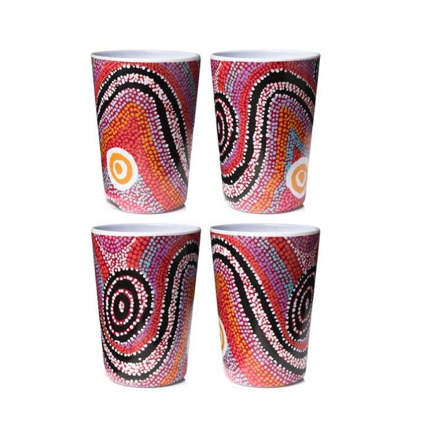 Otto Sims Melamine Cups set of 4 by Alperstein Designs
