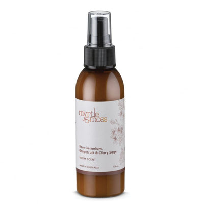 Rose Geranium Room Spray by Myrtle and Moss