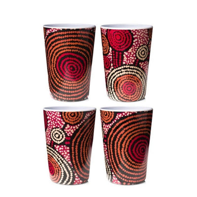 Teddy Gibson Melamine Cups set of 4 by Alperstein Designs